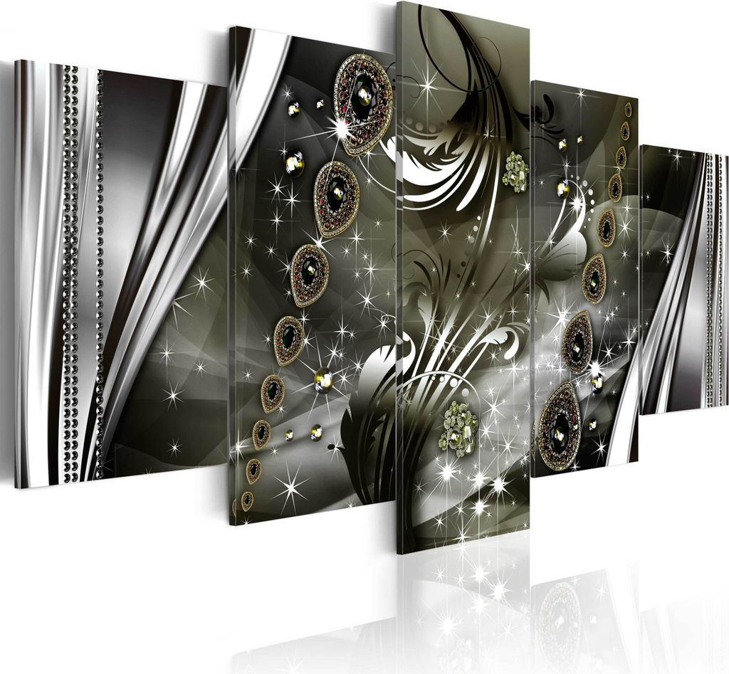 Modernes Wandbild f-A-0176-b-p (100x50) - 5 Teilig Bilder Fotografie auf Vlies Leinwand Foto Bild Dekoration Wand Bilder Kunstdruck ABSTRAKT