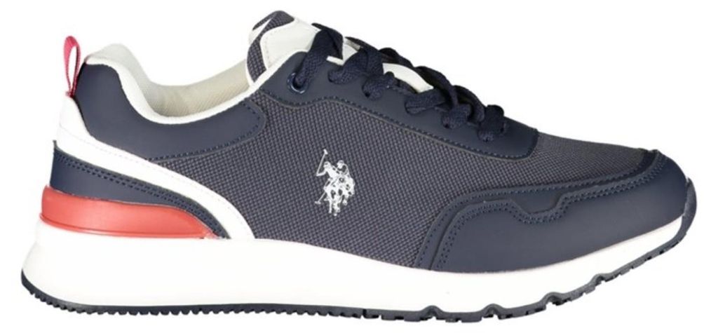 Sportliche Herrenschuhe: Blaue Sneakers mit Kontrastdetails & Komfort