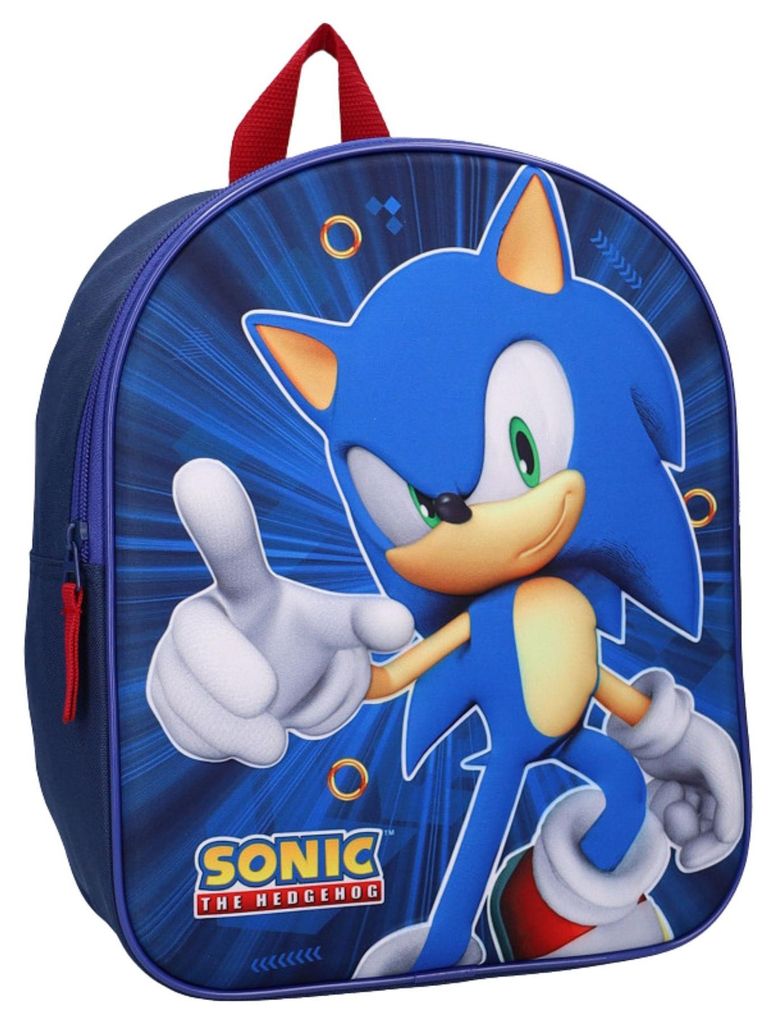 Batoh Zaino 3D, motiv Sonic the Hedgehog, barva modrá, Obrázek produktu 