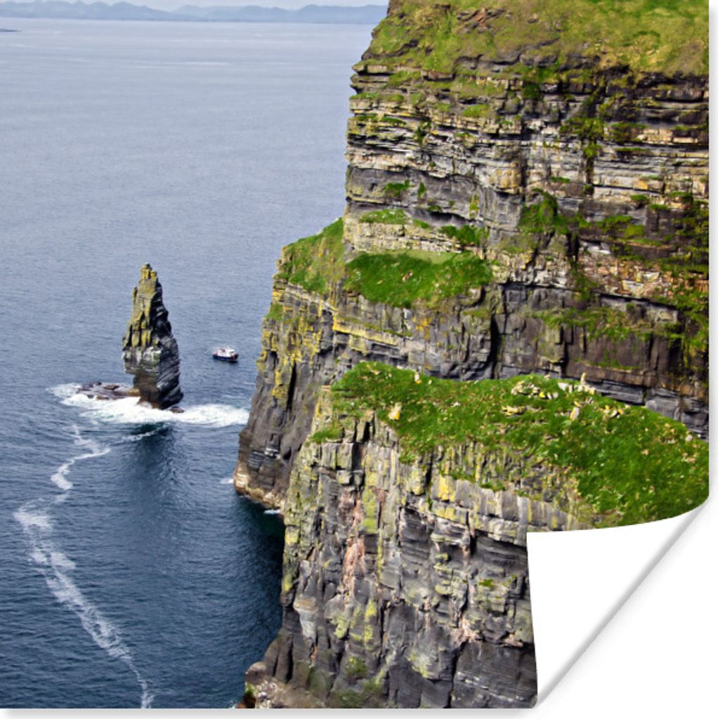 MuchoWow Poster Steile Klippen von Moher in Irland 30x30 cm - Wandposter - Printing