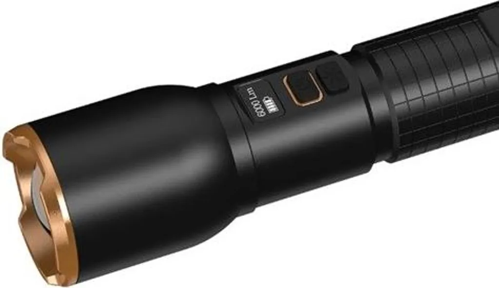 Projecteur LED rechargeable Duracell DF6000R puissant en boîtier noir