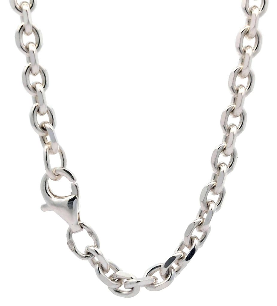 Ankerkette diamantiert Länge 55cm - Breite 3,7mm - 925 Produktbild 