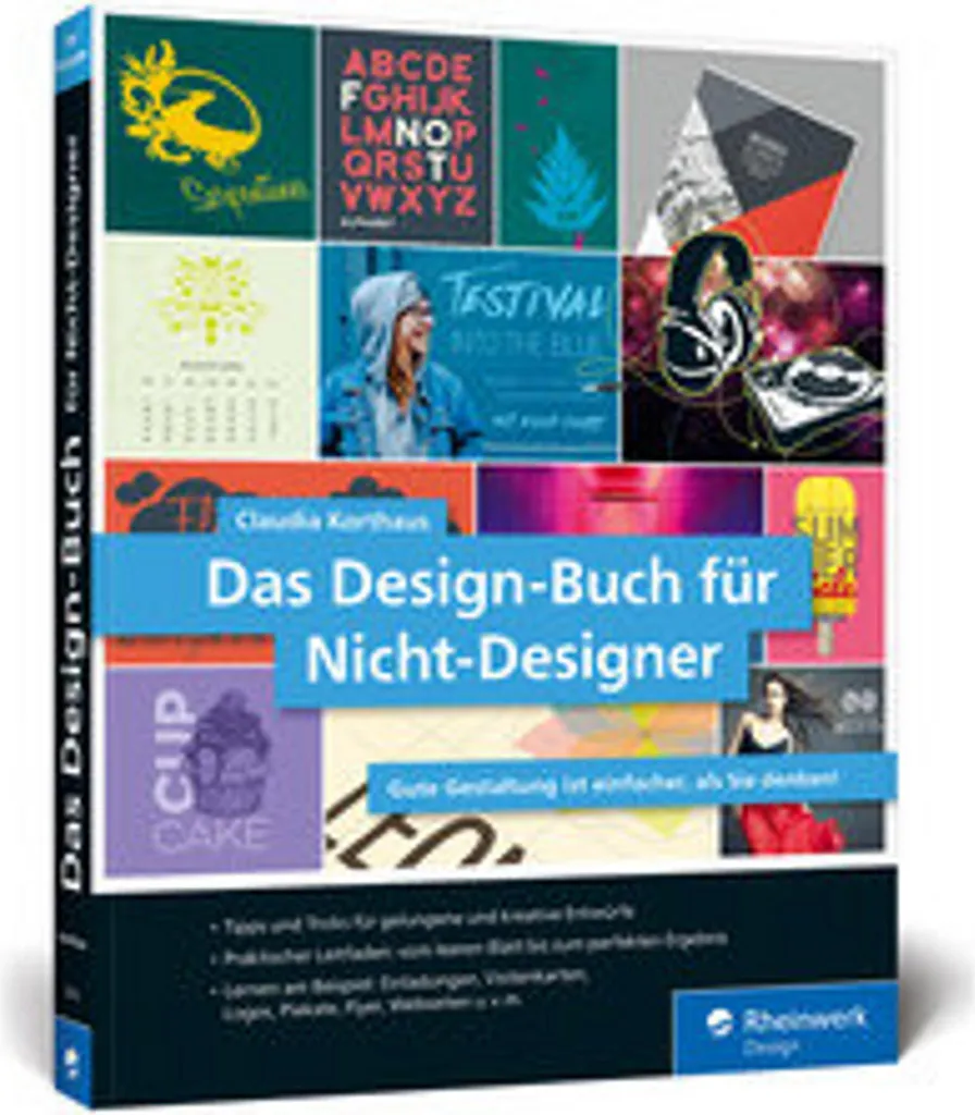 Livre de design visuel illustré avec les 4 principes clés de mise en page