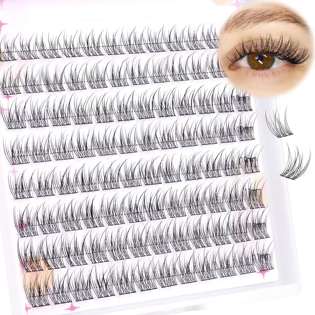 Wimpernbüschel, dünne, individuelle Wimpernverlängerung, Produktbild 