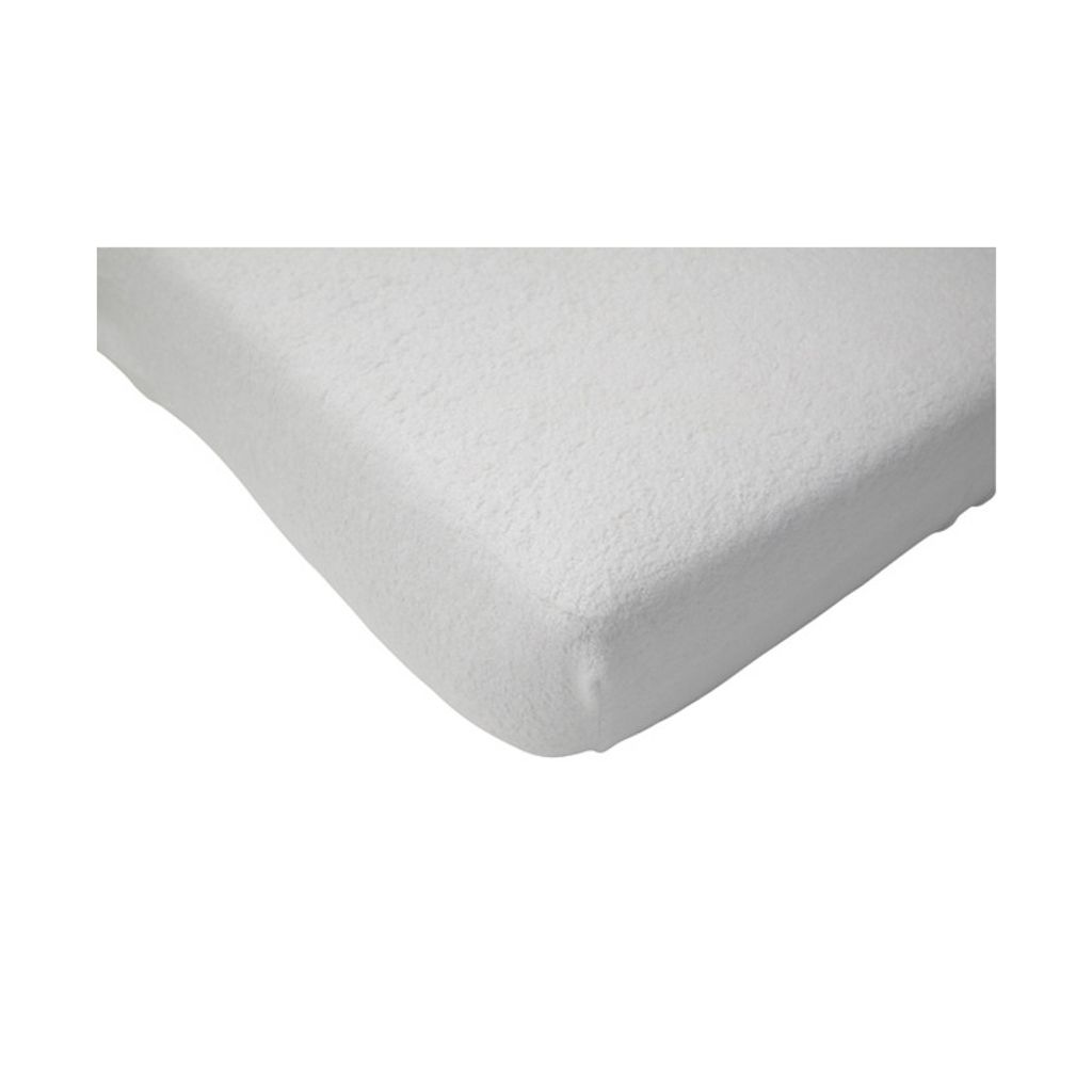 Jollein Molton Spannbettlaken Weiß 60 x 120 cm | Spannbettlaken & Molton