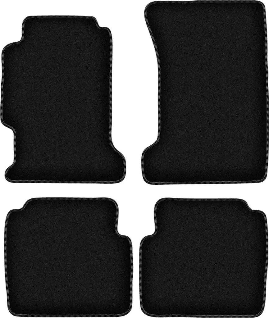 Tappetini Luxury Velluto Nero per Honda Accord V (93-97) - Set 4 pz