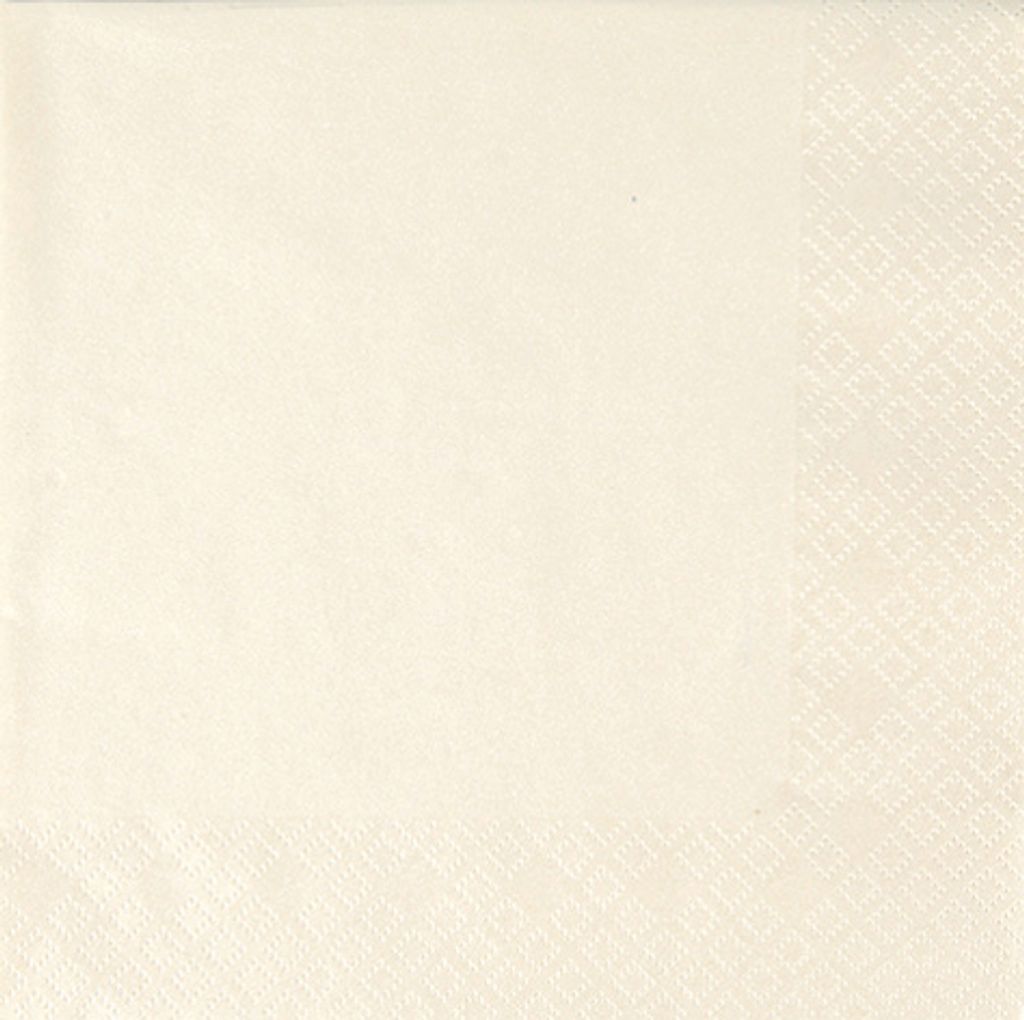 Servietten 25x25 cm - Pearl Effect ivory