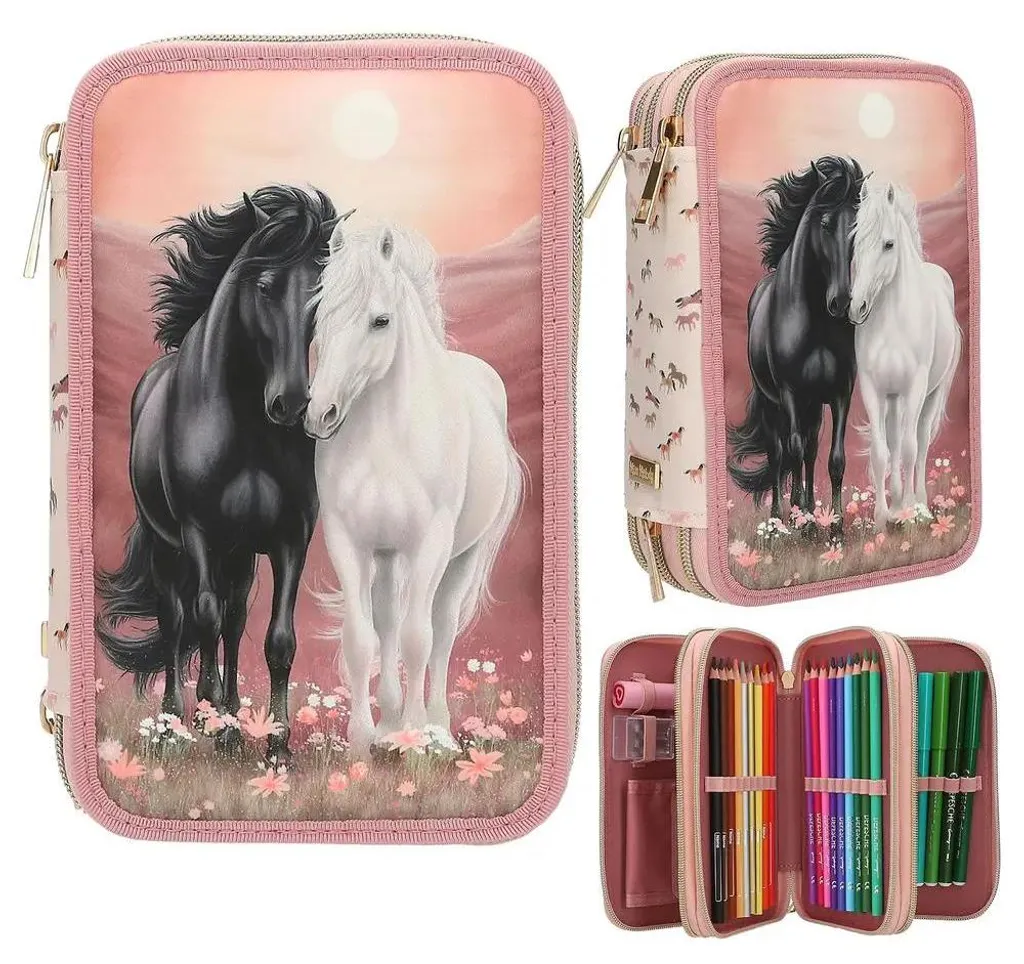 Trousse à 3 compartiments Miss Melody BLOSSOM PONY pour bureau ordonné