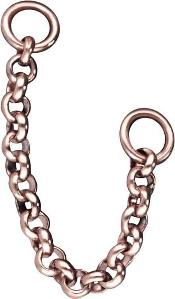 Titan Anhänger für Clicker ANKERKETTE RoséGold Kettenlänge: 30mm