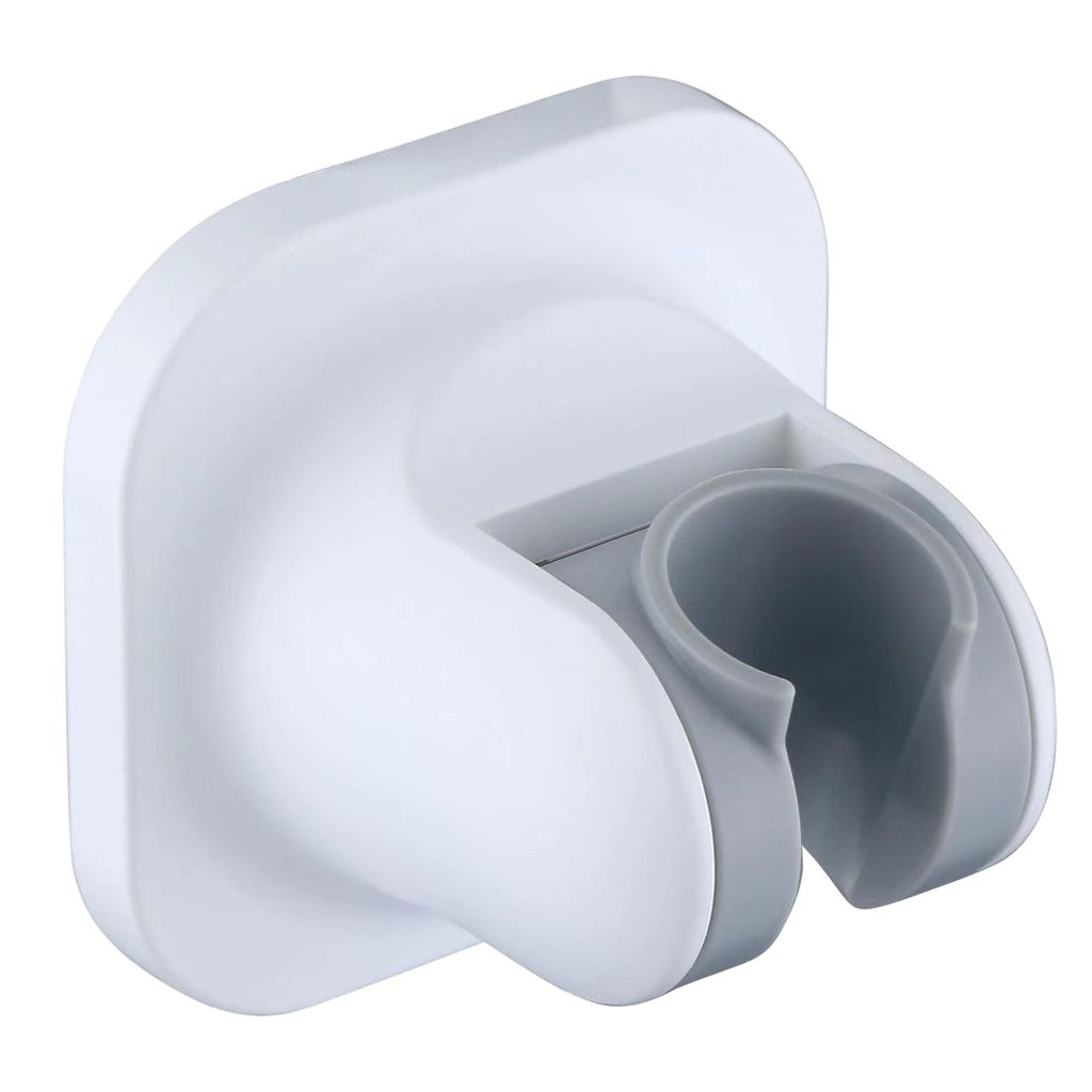 Duschkopfhalterung, Kunststoff, Handbrausehalterung, verstellbare Halterung, Wandhalterung für Badezimmer,(Weiß.)