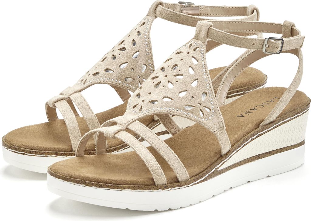 LASCANA Sandalette beige Größe 36