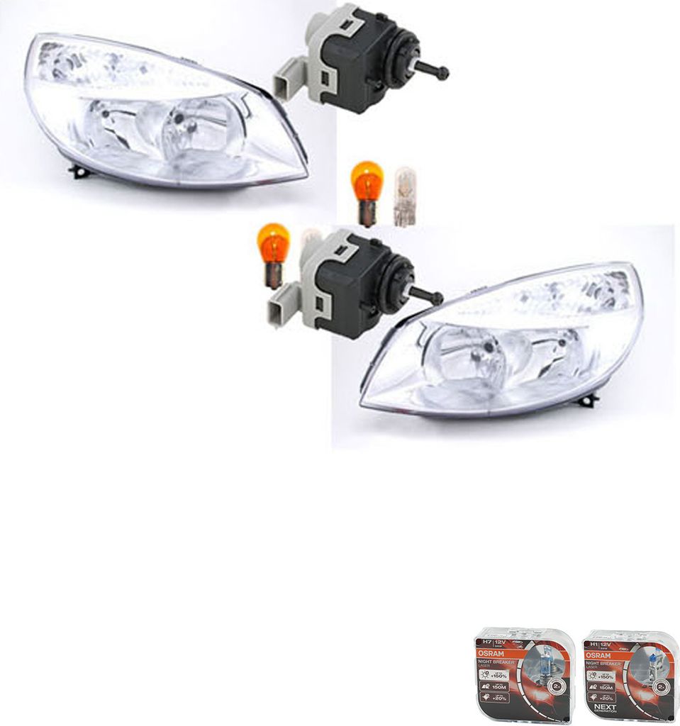 Johns, Scheinwerfer Osram Night Breaker Laser passend für Renault Scenic II 03-06 Li. Re 8200501939 2605600Q0E 260562319R 4420577 93168280 7701065132