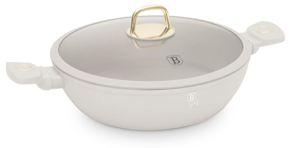 Płaski Garnek Tytanowy Z Pokrywą 30Cm Berlinger Haus Zdjęcie produktu 