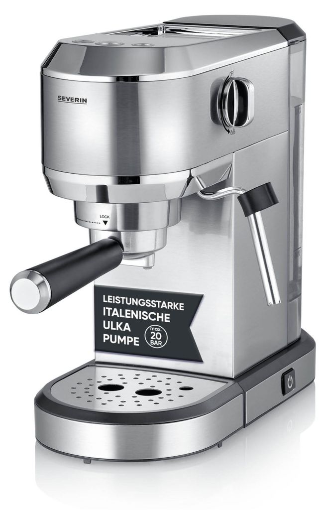 Macchina per caffè espresso grigia da 20 bar Severin KA5997 Immagine del prodotto 