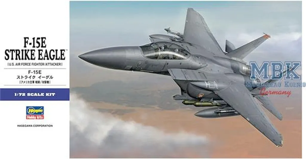 Hasegawa HAS01569 McDonnell Douglas F-15E Strike Eagle E39 1/72