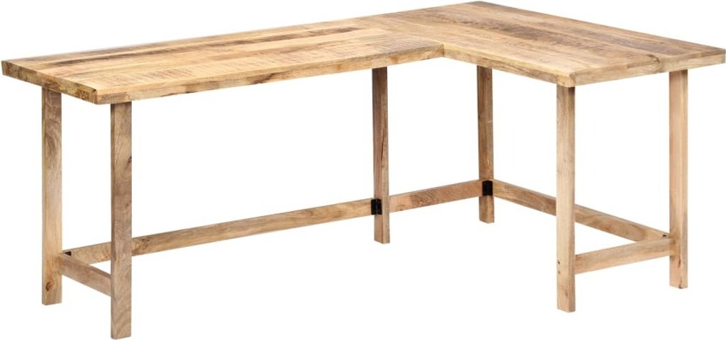 Schreibtisch 180 x 120 x 76 cm Massivholz Mango