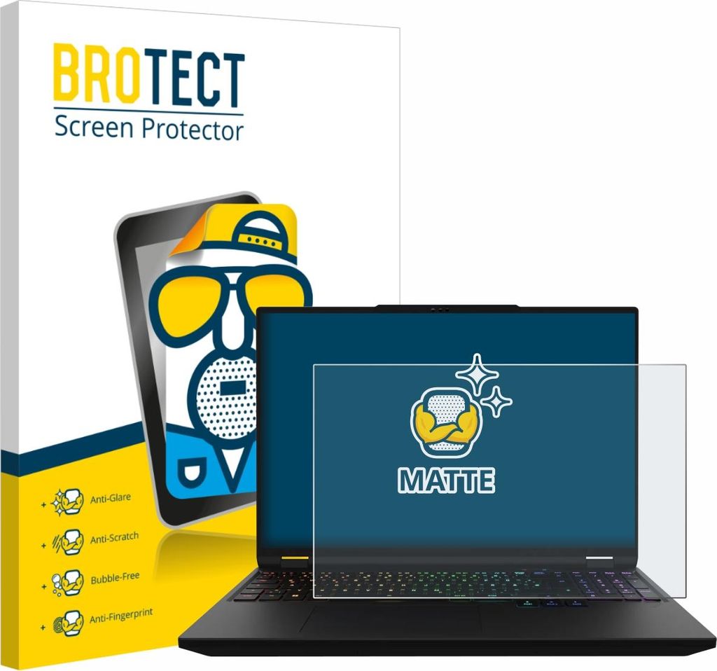BROTECT Schutzfolie für XMG Apex 16 Max Displayschutz Displayschutzfolie Folie Matt Entspiegelungsfolie