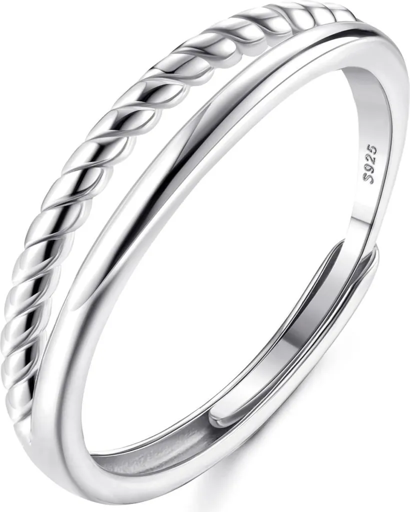 Bague de Pouce Femme en Argent 925 Or Rose : Idée Cadeau Idéale avec Boîte