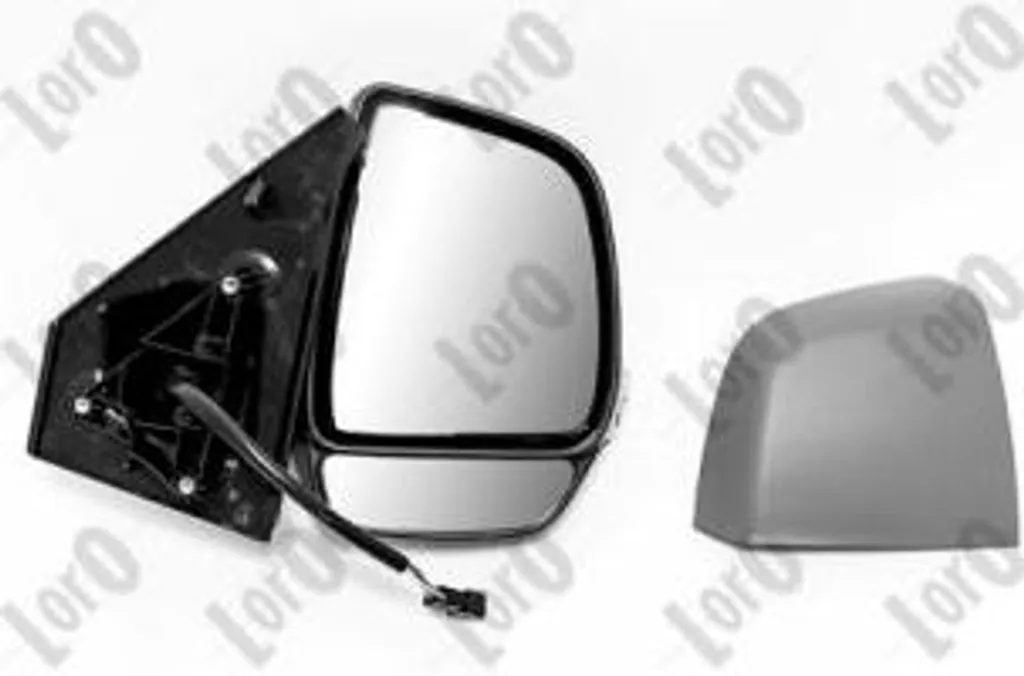 Miroir de rétroviseur ABAKUS 1152M19 avec coque robuste pour Fiat Doblo