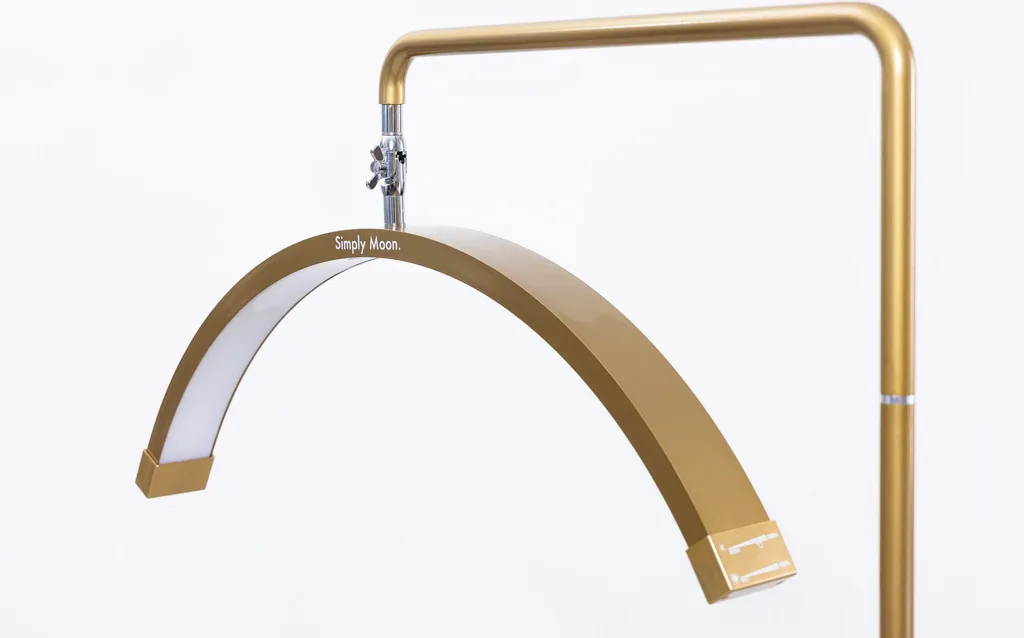 Lampe cosmétique LED Simply Moon Gold à commande tactile intuitive