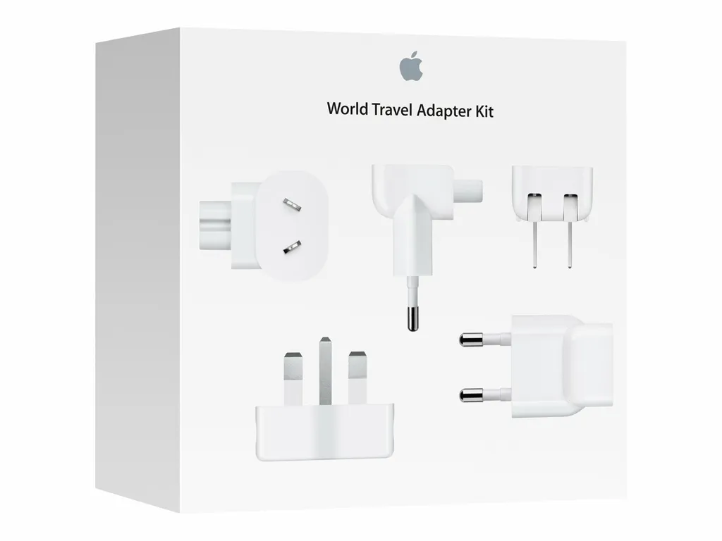Kit voyage Apple pour charger iPhone et Mac à l'étranger - 5 fiches