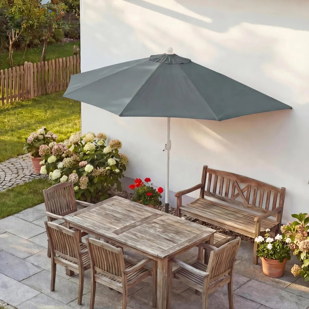 Ombrellone Alluminio Parla 270cm Antracite | Balcone e Terrazza UV 50+