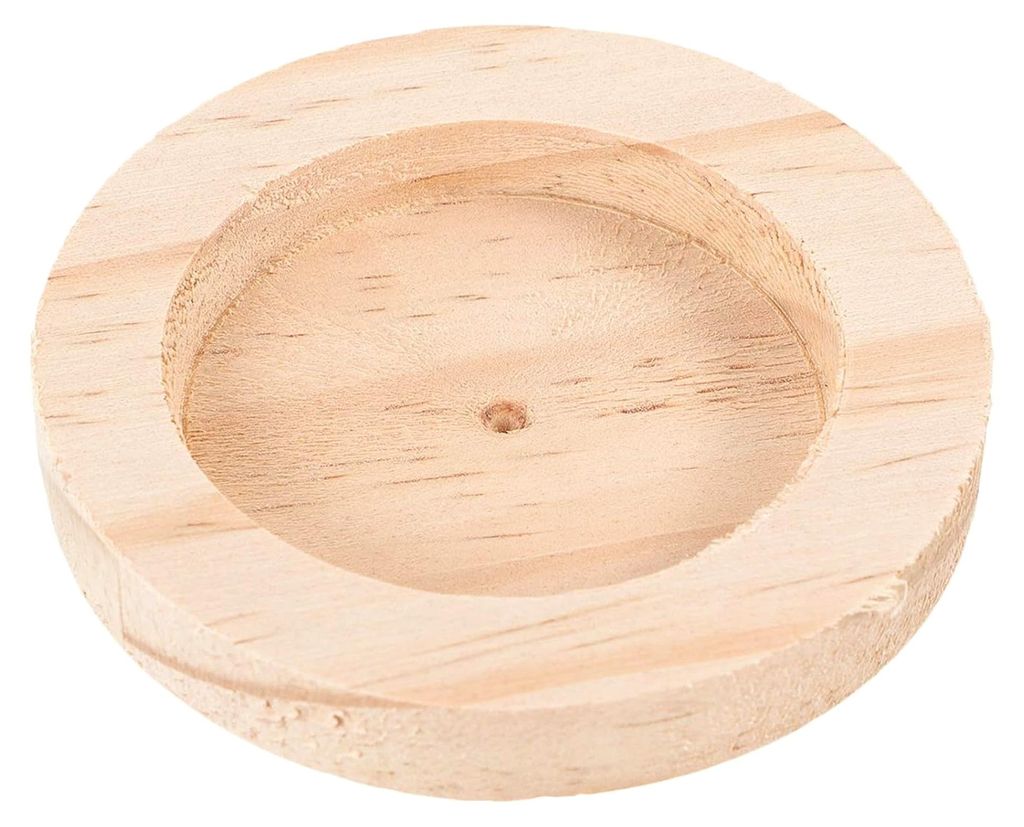 Holz Futternapf für Kleintiere mit Rutschfestem Boden