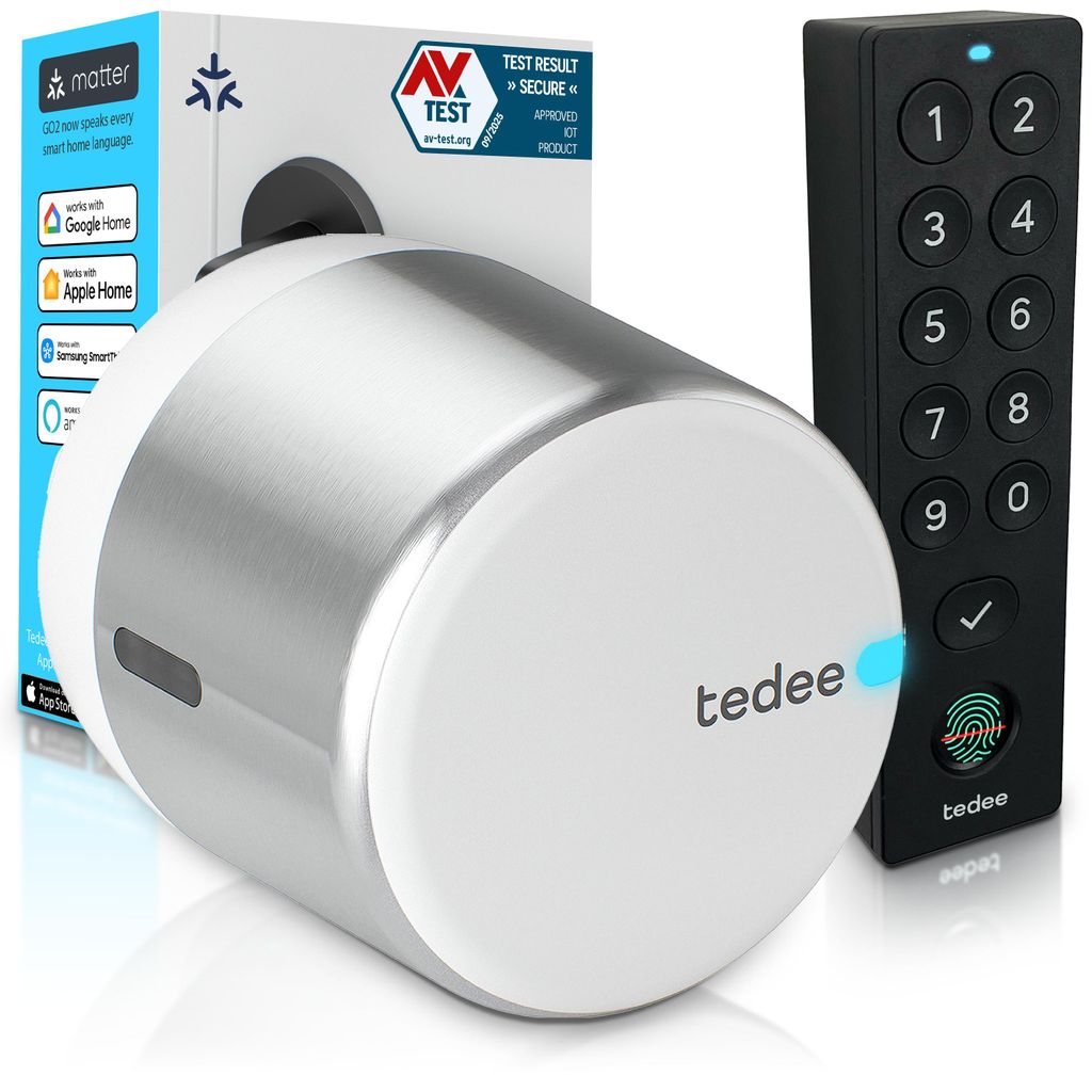 Tedee GO2 Alu Smart Lock Set mit Keypad PRO – Produktbild 