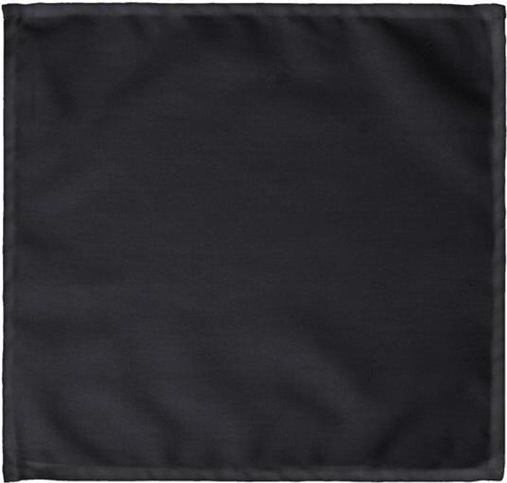 Czarne serwetki materiałowe wielokrotnego użytku 35x35 cm 25 sztuk