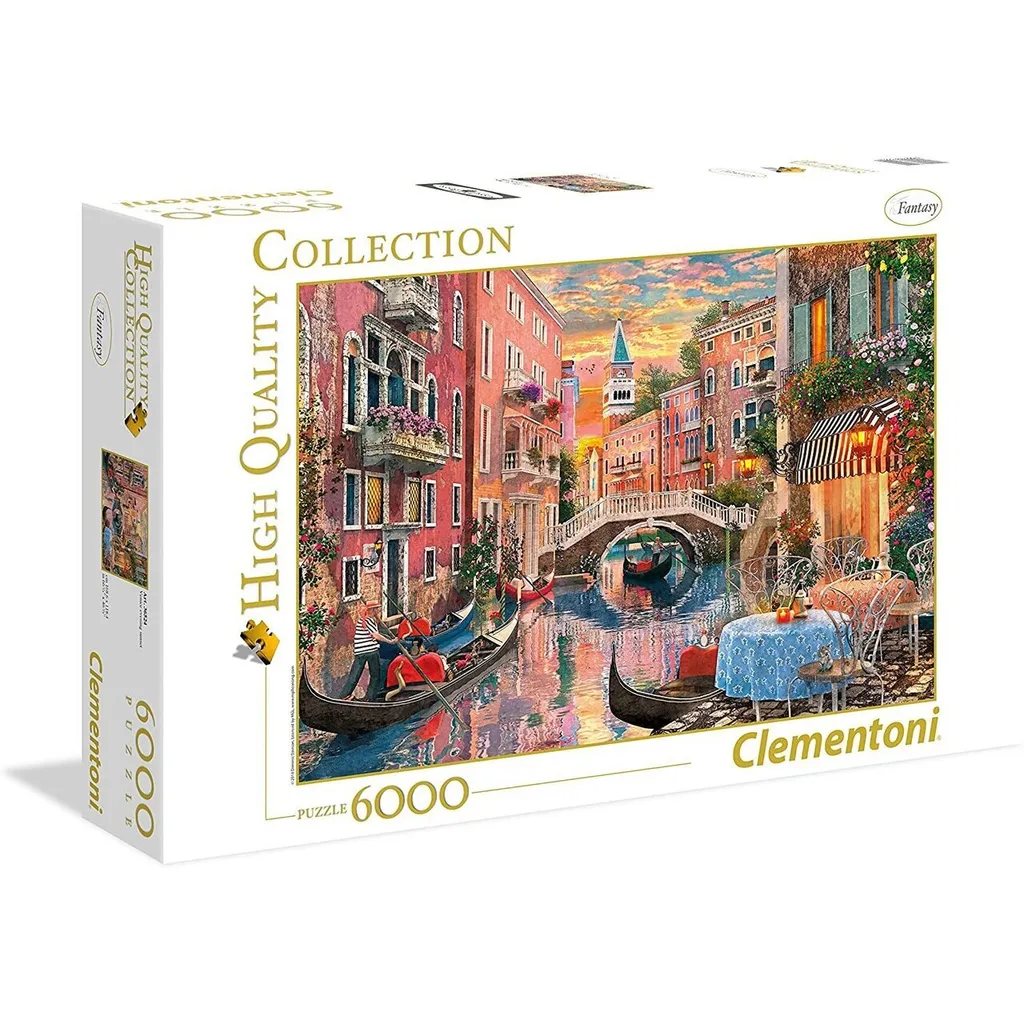 Puzzle 6000 pièces Venise Coucher de soleil - Défi XXL pour adultes