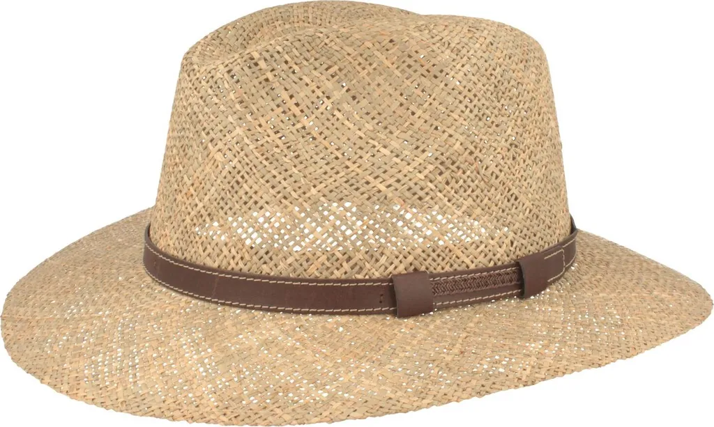 Hut-Breiter Viaggiatore Arioso: Cappello in Paglia da Uomo per Estate