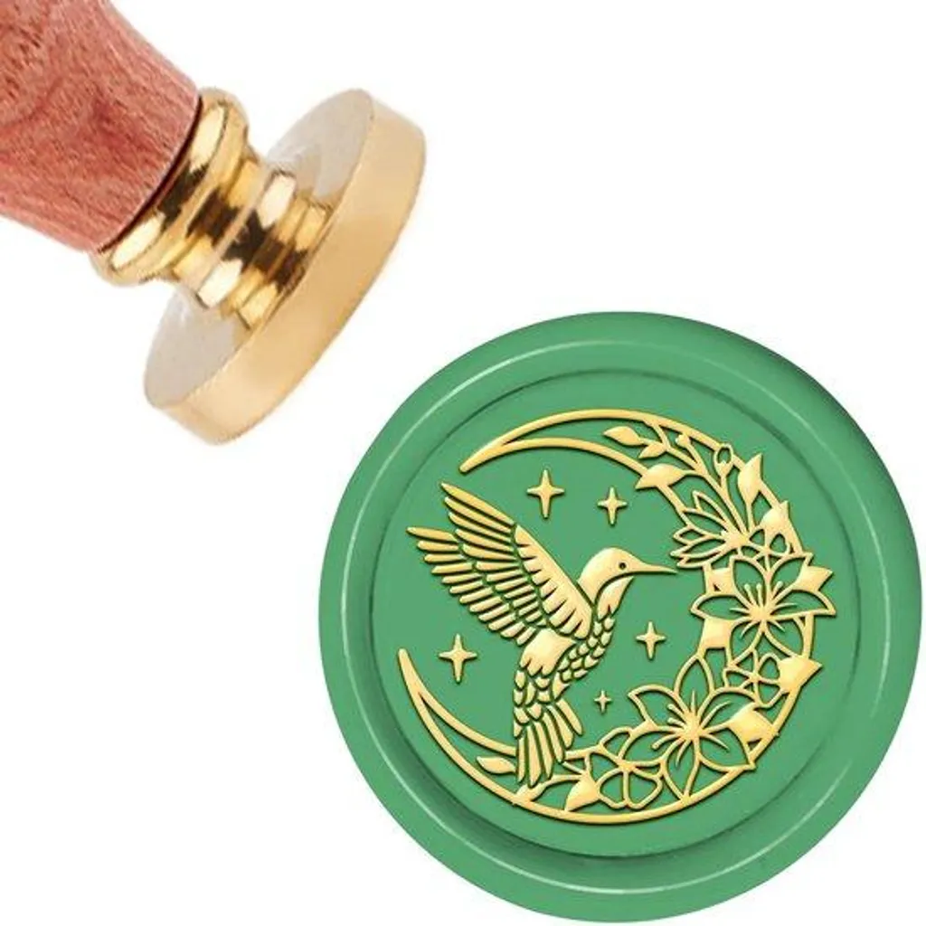 Tampon à cire 30mm avec manche en bois naturel et tête en laiton pur