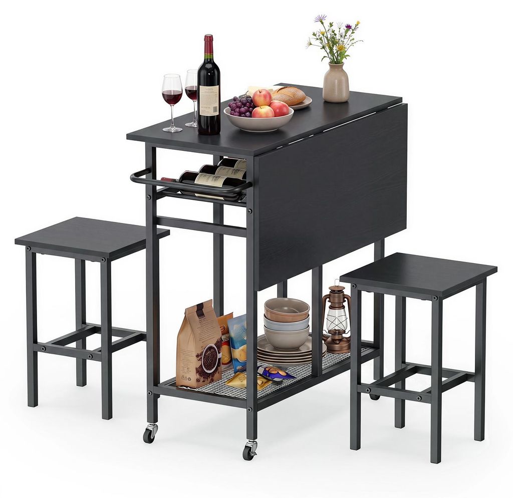 Set tavolo da pranzo KOMFOTTEU, composto da un tavolo da Immagine del prodotto 