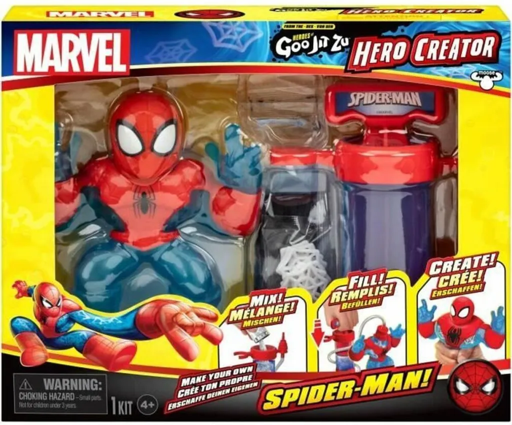 Figurine Spiderman Goo Jit Zu Hero Creator 43003 Kit de Création