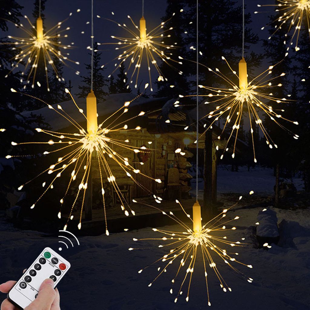 LED Feuerwerk Lichterkette Innen Außen Beleuchtung Party Garten Weihnachtsdeko