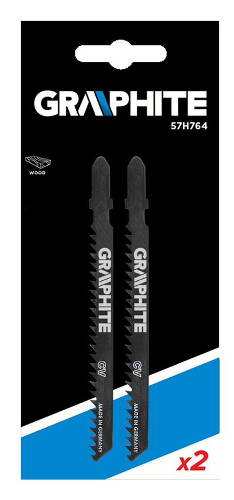 GRAPHITE stichsägen t-verbindung, 100 mm, 8tpi, holz, 2-teiliges paket