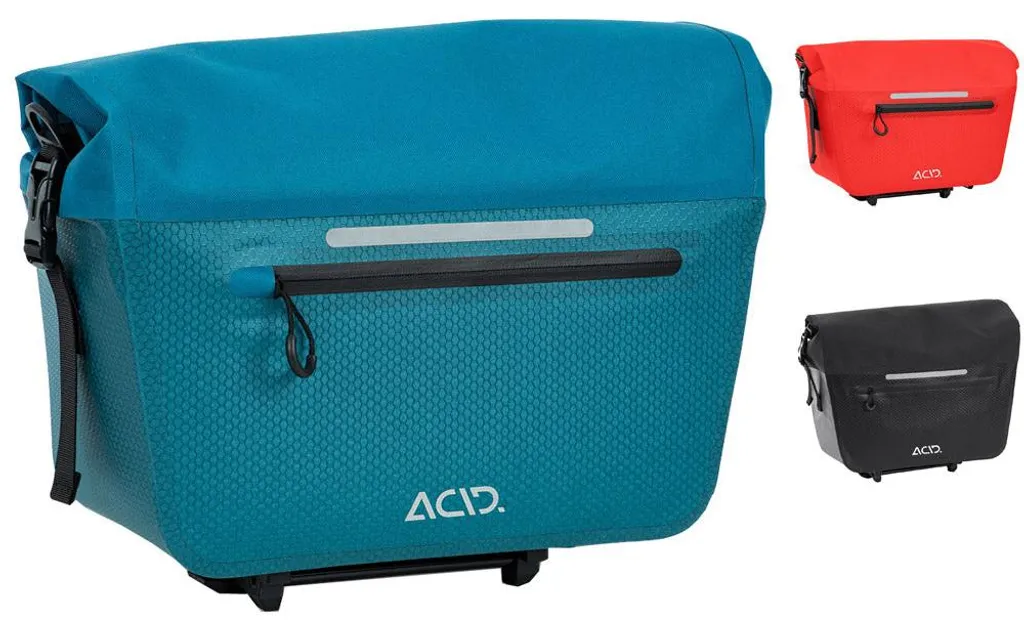 Sacoche Vélo Anti-Vibration Acid Pro Rilink 14L Noire Fixation Stable