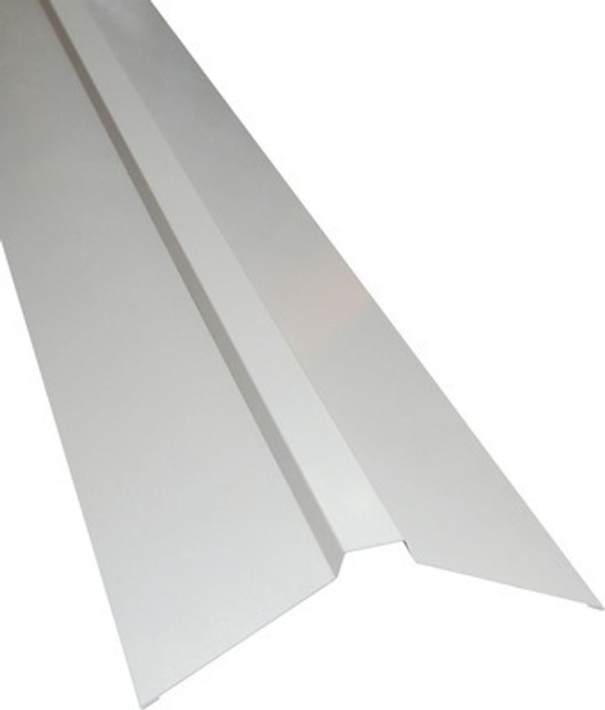 PRECIT Dachfirst gerade für Sandwichplatte Dach Grauweiß RAL 9002 2000 mm x 116 mm x 116 mm