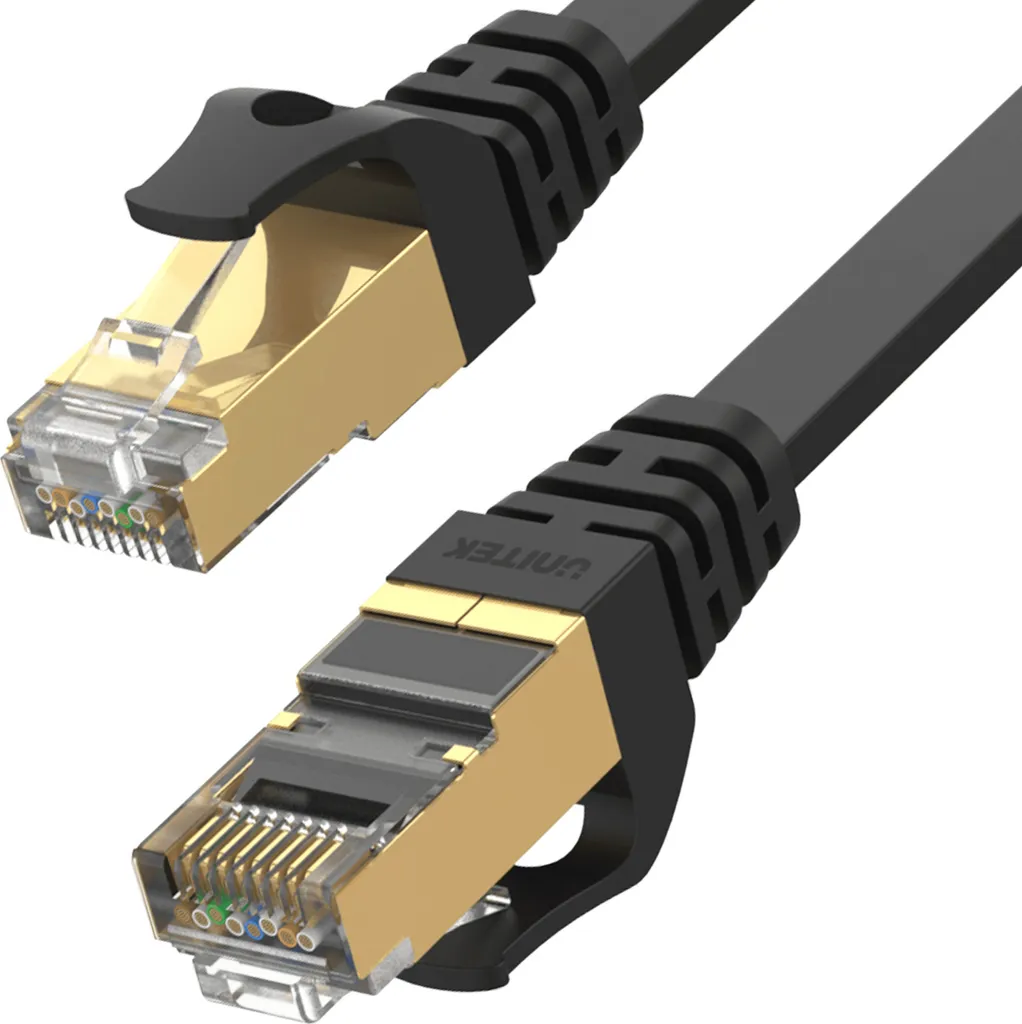 Unitek Cavo Ethernet Cat7 Piatto 3M SSTP 10Gbps | Connessione LAN Stabile