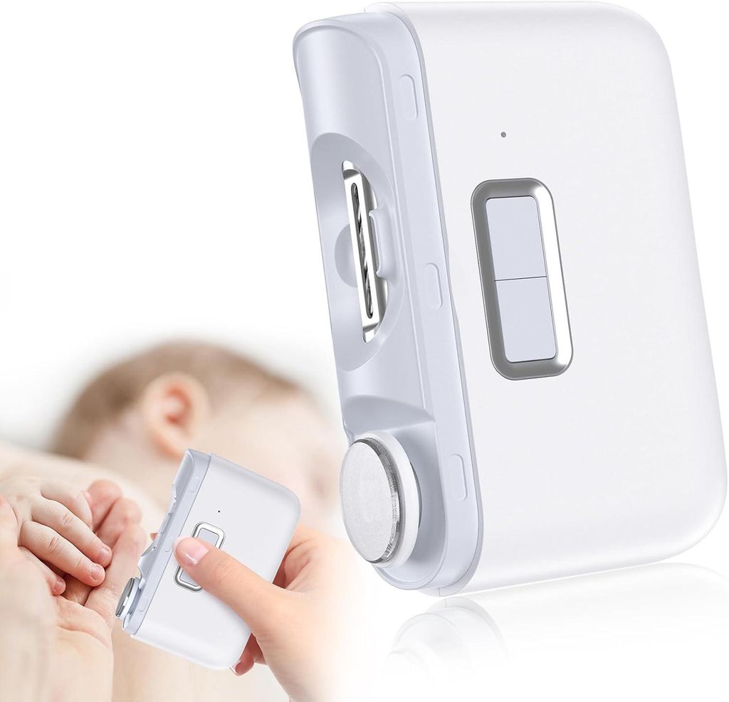 Elektrischer Nagelknipser, Elektrische Nagelfeile, Automatische Nägel, mit LED-Licht, USB Wiederaufladbare, für Babys, Kinder, Erwachsene und Sen...