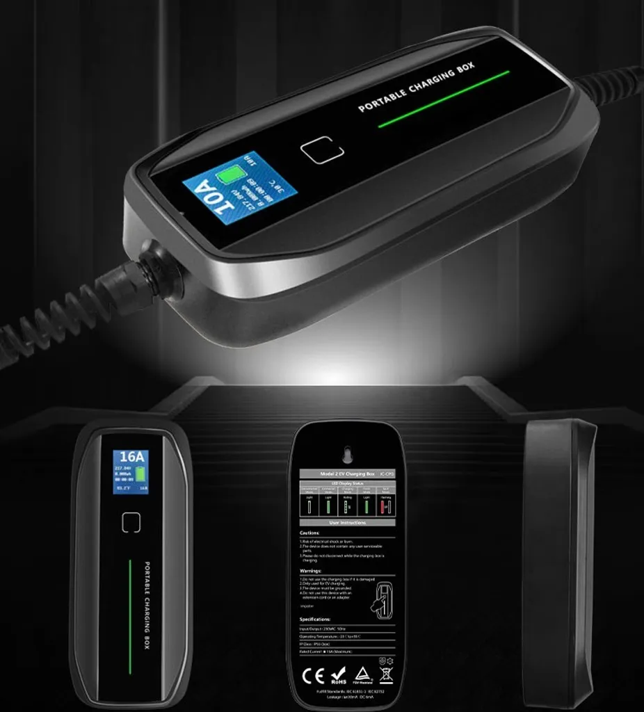 Chargeur Mobile Voiture Électrique Extralink Type 2, Schuko 16A 5.5m - 3
