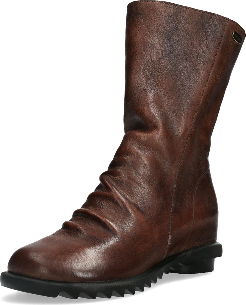 Laura Vita Damen Stiefelette slouchy Leder Boot geraffter Halbschaft Cyrielle 10, Größe:40 EU, Farbe:Mehrfarbig