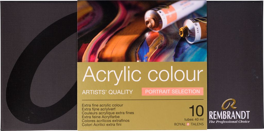Rembrandt Acrylfarben-Set Porträtauswahl | 10 x 40 ml