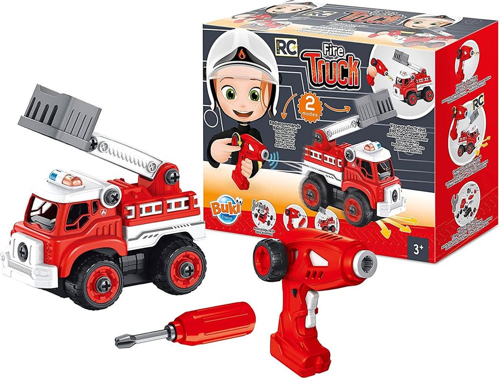 Buki Feuerwehrauto - RC Spielzeugauto fr Kinder ab 3 Jahren