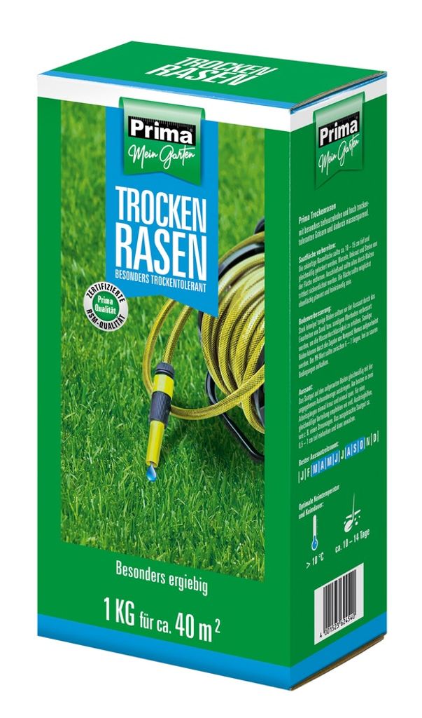 Prima Trockenrasen 1kg (für 40m²)