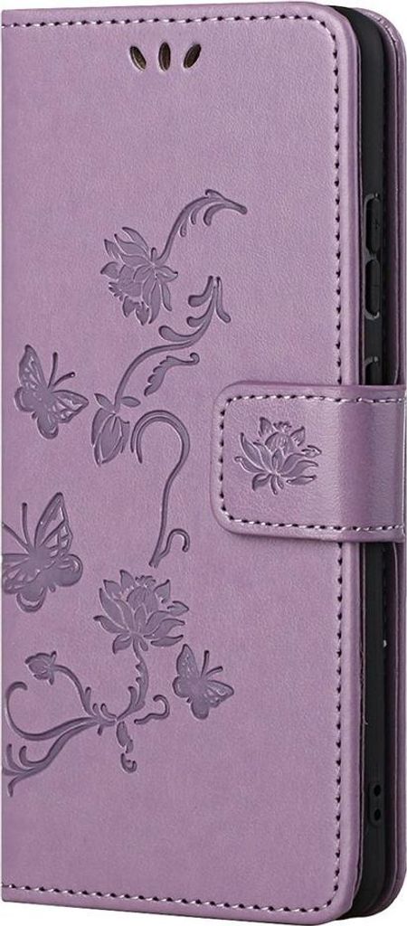 OnePlus Nord 2 Hülle - Coverup Blumen & Schmetterlinge Klapphülle - Lila