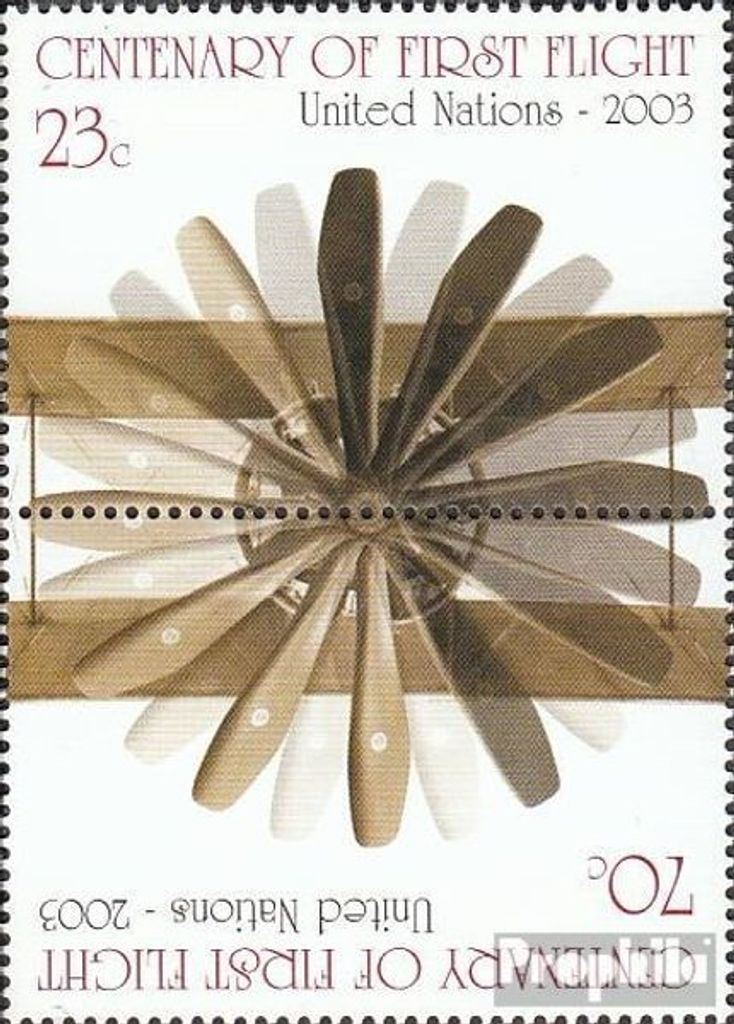 Briefmarken UNO - New York 2003 Mi 923-924 Kehrdruckpaar (kompl.Ausg.) postfrisch Freimarken