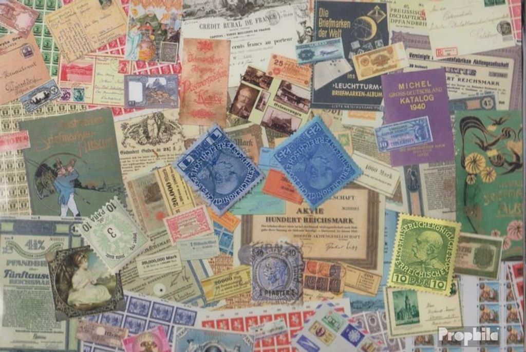 Briefmarken Österr.-Post Levante 5 verschiedene Marken