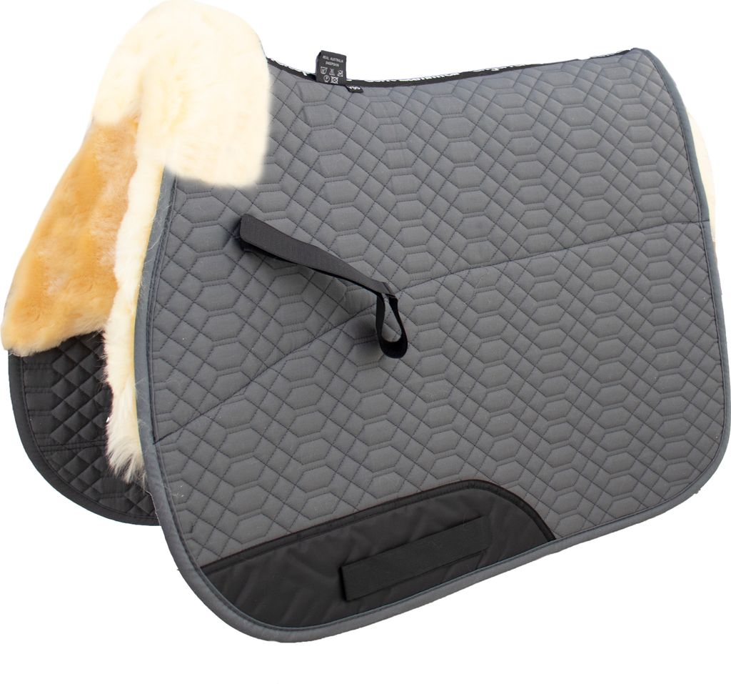 Engel Stable Engel - Lammfell Schabracke, grau / med./natur Produktbild