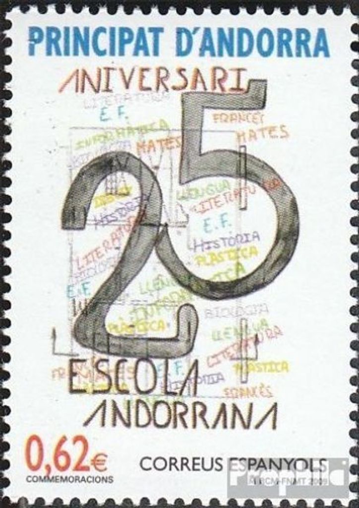 Briefmarken Andorra - Spanische Post 2009 Mi 358 (kompl.Ausg.) postfrisch Schule